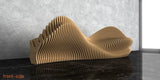 Parametric Wavy Wooden Bench 47 @ CNC Basix - Just R 14000! Shop now at CNC Basix