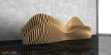 Parametric Wavy Wooden Bench 47 @ CNC Basix - Just R 14000! Shop now at CNC Basix