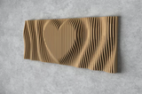 Parametric Wavy Wooden Wall Decor 45