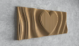 Parametric Wavy Wooden Wall Decor 45