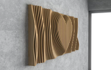 Parametric Wavy Wooden Wall Decor 45