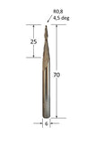 Round Nose Double Flute Up Spiral Router Bit @ CNC Basix - Just R 880! Shop now at CNC Basix