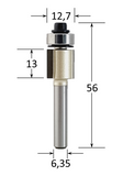 Flush Trim Router Bit @ CNC Basix - Just R 500! Shop now at CNC Basix