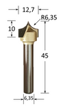 Panel Veining Router Bit @ CNC Basix - Just R 650! Shop now at CNC Basix