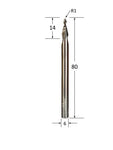 Round Nose Double Flute Up Spiral Router Bit @ CNC Basix - Just R 880! Shop now at CNC Basix