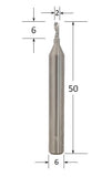 Single Flute Acrylic Up Spiral Router Bit @ CNC Basix - Just R 680! Shop now at CNC Basix