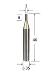 Solid Carbide Tipped Straight Router Bit @ CNC Basix - Just R 460! Shop now at CNC Basix