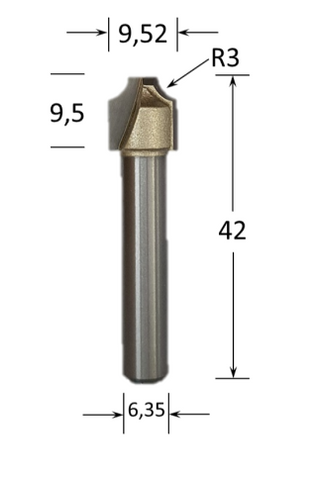 Plunging Rounding Over Router Bit @ CNC Basix - Just R 500! Shop now at CNC Basix