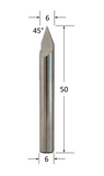 Solid Carbide Single Flute Engraving Router Bit @ CNC Basix - Just R 680! Shop now at CNC Basix