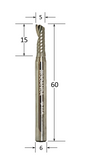Single Flute Aluminium Up Spiral Router Bit