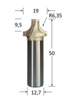 Plunging Rounding Over Router Bit @ CNC Basix - Just R 500! Shop now at CNC Basix