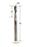 Round Nose Double Flute Up Spiral Router Bit @ CNC Basix - Just R 880! Shop now at CNC Basix