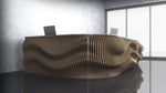 Parametric Wavy Wooden Corner Desk 12 @ CNC Basix - Just R 32000! Shop now at CNC Basix