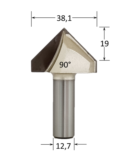 Grooving Router Dt V Grooving Router Bit @ CNC Basix