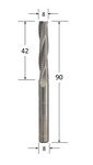 Triple Flute Up Spiral Router Bit with Chipbreaker Flute @ CNC Basix - Just R 650! Shop now at CNC Basix