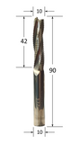 Triple Flute Up Spiral Router Bit with Chipbreaker Flute @ CNC Basix - Just R 650! Shop now at CNC Basix