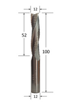 Triple Flute Up Spiral Router Bit with Chipbreaker Flute @ CNC Basix - Just R 650! Shop now at CNC Basix