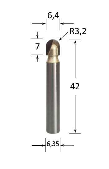 Core Box Router Bit @ CNC Basix