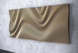 Parametric Wavy Wooden Wall Decor 25