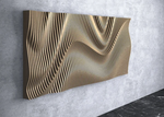 Parametric Wavy Wooden Wall Decor 25