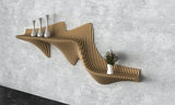 Parametric Wavy Wooden Wall Decor 53