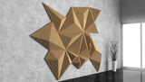 Parametric Wavy Wooden Wall Decor 60