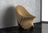 Parametric Wavy Wooden Chair 40