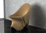 Parametric Wavy Wooden Chair 40