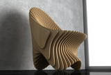 Parametric Wavy Wooden Chair 40