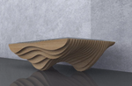 Parametric Wavy Wooden Table 2