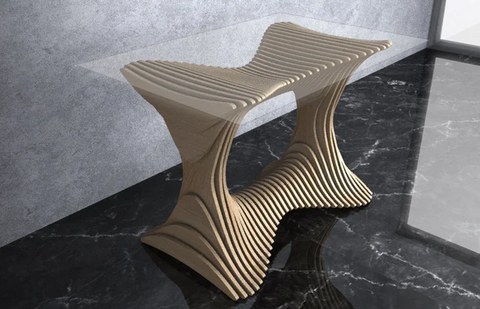 Parametric Wavy Wooden Table 18