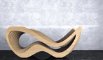 Parametric Wavy Wooden Table 30