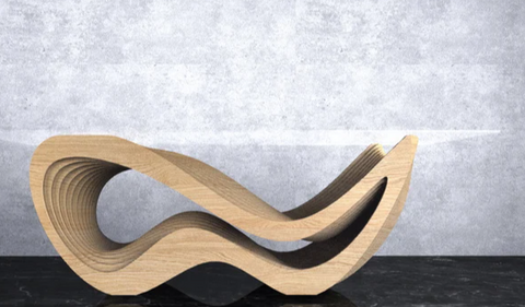 Wavy Table. File Parametric Wavy Wooden Table 30 @ CNC Basix