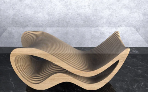 Wavy Table. File Parametric Wavy Wooden Table 30 @ CNC Basix