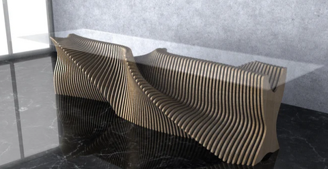 Parametric Wavy Wooden Table 31