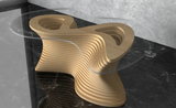 Parametric Wavy Wooden Table 44