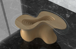 Parametric Wavy Wooden Table 48