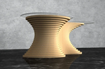 Parametric Wavy Wooden Table 48