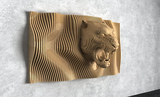 Parametric Wavy Wooden Wall Decor 59