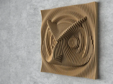 Parametric Wavy Wooden Wall Decor 51