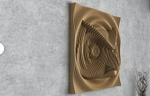 Parametric Wavy Wooden Wall Decor 51