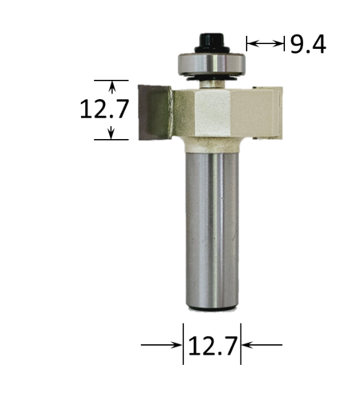 Rabbeting Router Bit with Bearing @ CNC Basix