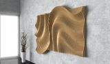 Parametric Wavy Wooden Wall Decor 55