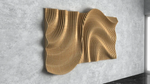 Parametric Wavy Wooden Wall Decor 55