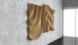 Parametric Wavy Wooden Wall Decor 55