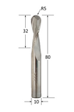 Round Nose Double Flute Up Spiral Router Bit