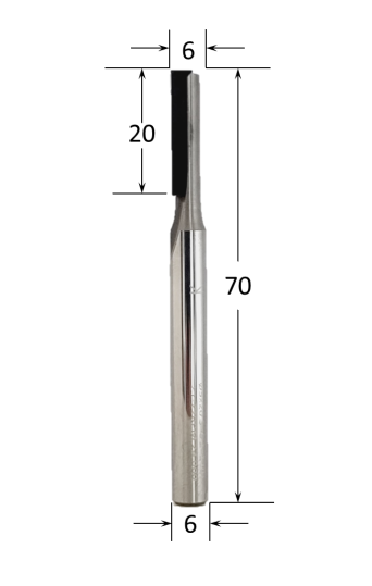 Diamond Tipped Straight Router Bit @ CNC Basix
