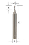 Single Flute Acrylic Up Spiral Router Bit @ CNC Basix - Just R 680! Shop now at CNC Basix