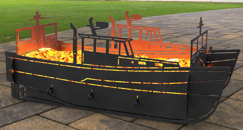 Boat Firepit @ CNC Basix - Just R 3500! Shop now at CNC Basix