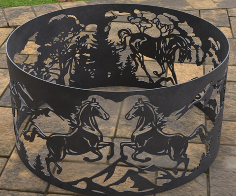 Ring Horses Firepit @ CNC Basix - Just R 2750! Shop now at CNC Basix